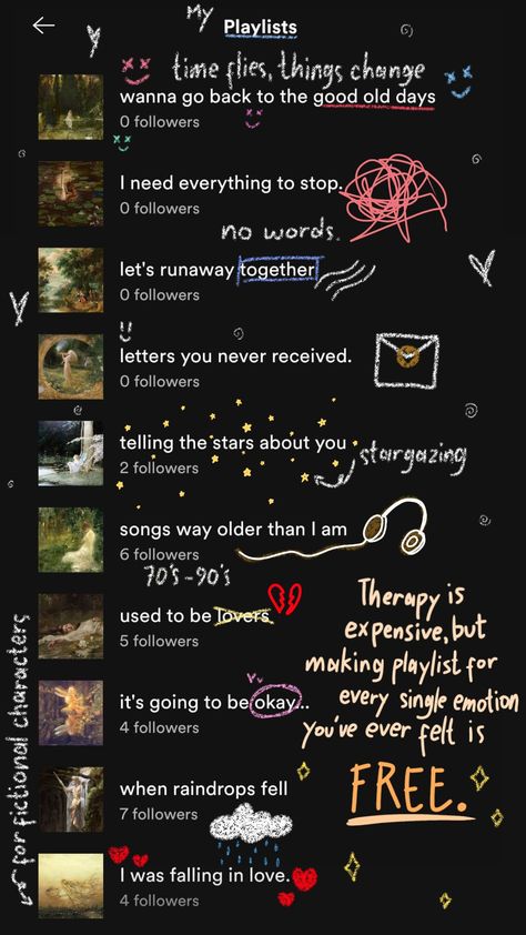 My Life As A Playlist, Therapy Songs Spotify, K Pop Spotify Playlist Names, Art Playlist Names, How To Make Playlist On Spotify, Spotify Asethic, What To Name My Spotify Playlist, Filipino Playlist Names, Spotify Playlist For Her