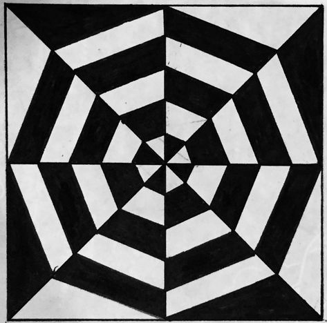 #opart Op Art Lessons, Opt Art, Optical Illusion Quilts, Butterfly Art Drawing, Art Cube, 3d Art Drawing, Geometric Pattern Art, Pen Art Drawings, Balance Art