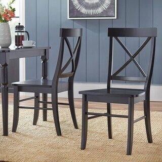 Farmhouse Style Chairs, Dining Chairs Black, Cross Back Dining Chairs, Wood Side Chair, High Back Dining Chairs, Round Dining Set, Farmhouse Dining Chairs, Black Dining Chairs, Metal Dining Chairs