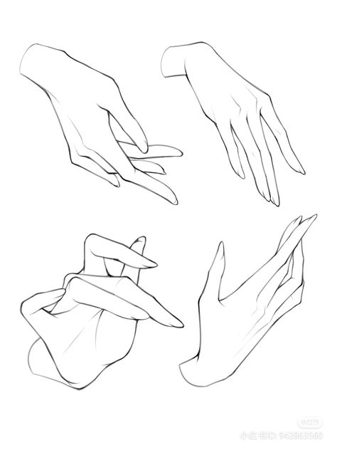 Hand Base Reference, Manga Hand Drawing, Drawing Female Hands, Drawn Hand Reference, Glove Pose Reference, Hand Scape Drawings, Hands Shading Reference, Female Hand Drawing Reference, Pretty Hands Drawing