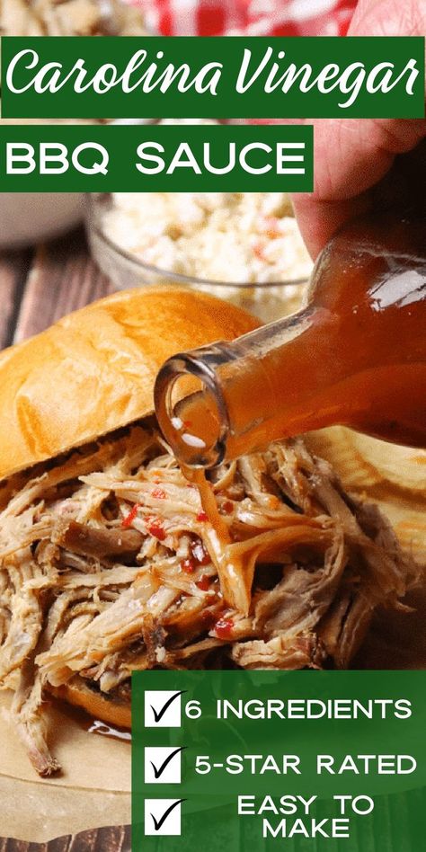 Homemade Carolina Bbq Sauce, North Carolina Bbq Sauce Recipe, Clear Bbq Sauce Recipe, Vinegar Bbq Sauce Recipe Pulled Pork, North Carolina Barbecue Sauce Recipe, Pulled Pork Barbeque Sauce, Recipe For Barbecue Sauce, Smithfield Bbq Sauce Recipe, Southern Style Bbq Sauce