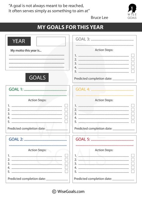 Life Plan Template, Goal Planning Worksheet, Smart Goals Worksheet, Smart Goals Template, Counseling Worksheets, 5 Year Plan, Goals Sheet, Goal Setting Template, Smart Goal Setting