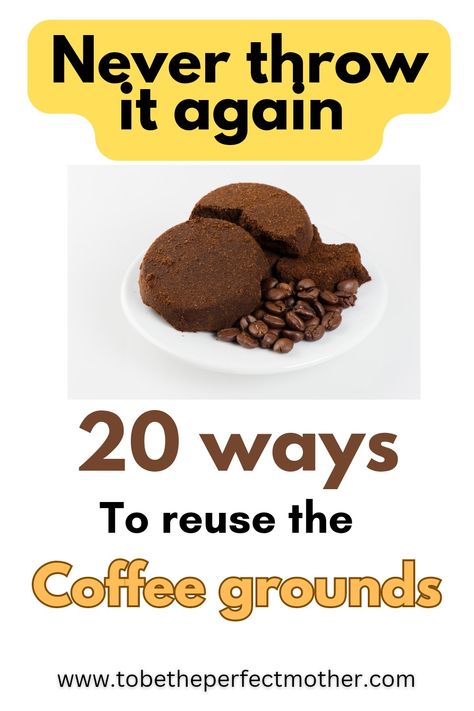 20 ways to reuse the coffee grounds Coffee Grounds For Skin, Ways To Use Coffee Grounds, Used Ground Coffee Uses, Coffee Grounds Uses Skin, What To Do With Leftover Coffee Grounds, Diy Coffee Ground Logs, Used Coffee Grounds Uses Beauty, What Can You Do With Coffee Grounds, Coffee Ground Scrub Diy