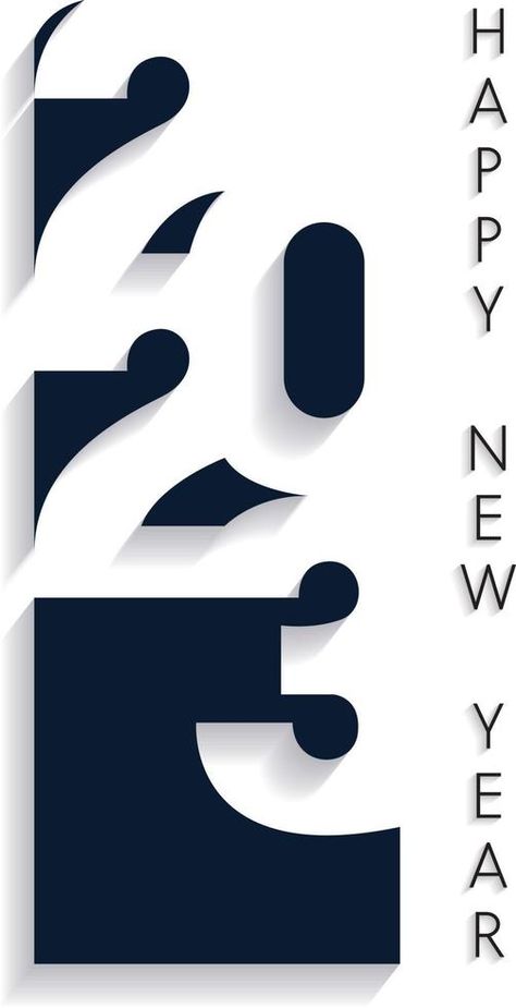 Croquis, 2023 Numbers Design, Vertical Label Design, 2023 Logo Design Number, Happy New Year 2023 Logo Design, Pf 2023 Design, New Year Logo 2023, New Years Poster Design, 2024 Number Design