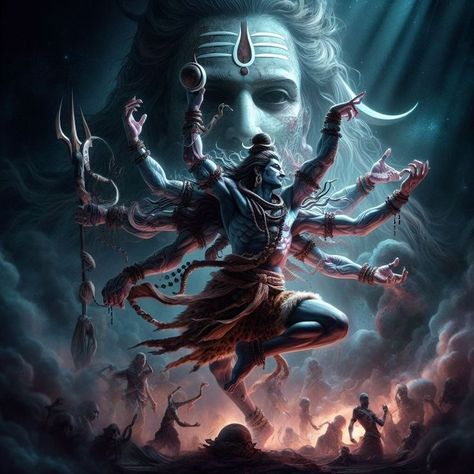 Angry Lord Shiva, Divine Being, Shiva Tandav, Sanatan Dharm, Buddhist Art Drawing, Pictures Of Shiva, Shiva Tattoo Design, Sanatan Dharma, Lord Siva