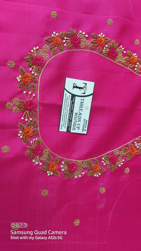 Embroidery Blouses Designs, Simple Zardosi Work Blouse Designs, Blouse Neck Work Designs, Simple Computer Work Designs For Blouses, Simple Work Blouse Designs, Latest Simple Aari Work Blouse Designs, Computer Work Blouse Designs, Simple Blouse Design, Zardosi Work Blouse