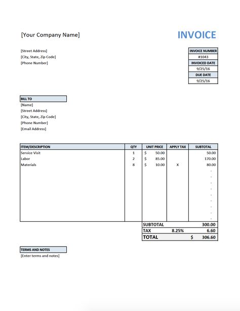 Free Invoice Template for Contractors  #electrician #quickbooks #contractor #remodeling #renovating #roofing #painting #HVAC #plumbing #handyman #landscaping Knee Workout, Free Invoice Template, Invoice Example, Invoice Format, Invoice Template Word, Estimate Template, Printable Invoice, Invoice Design, Billing Software