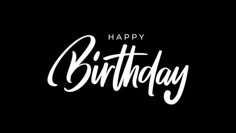 Happy Birthday Black Background, Birthday Black Background, Mahathma Gandhi, White Solid Color, Happy Birthday Black, Happy Birthday Text, Birthday Text, Text Animation, Free Stock Video