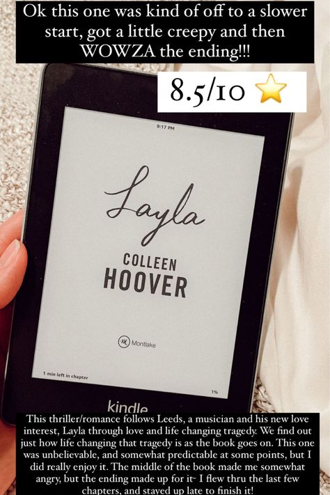 Layla Coolen Hoover, Layla Colleen Hoover, Layla By Colleen Hoover, Book Tok, Reading Aesthetic, Aesthetic Books, Buy Books, Books Aesthetic, Book Posters