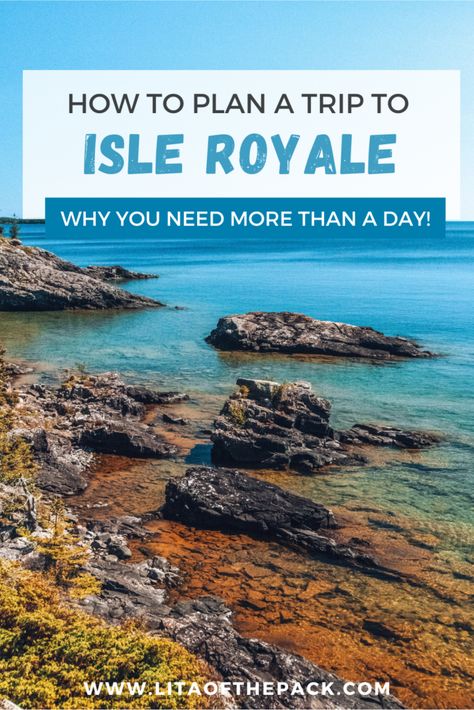 Isle Royale National Park is one of remote parks in the country. In this post, you'll find out why a day trip to Isle Royale is simply not enough. Learn how to plan a trip to this beautiful park and how to book a ferry or seaplane to get there. Find out why this is one of the least visited but most re-visited parks. Voyageurs National Park, Beautiful National Parks, Isle Royale, Michigan Road Trip, Isle Royale National Park, Michigan Summer, Hiking National Parks, How To Book, Plan A Trip