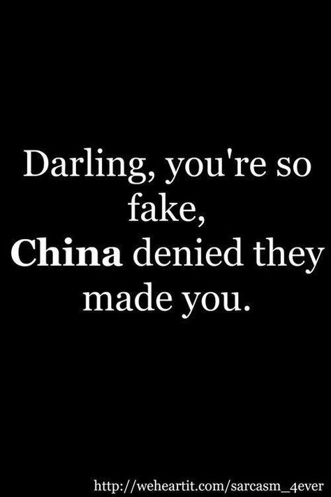 Plenty of fake people out there. If you’re fake, and reading this, then ot could be about you. If you’re not fake, well then, no worries Humour, Fake Friends Quotes Betrayal, Hateful People Quotes, Sarcastic Comebacks, Fake Words, Fake Quotes, Sarcastic Words, Inspirational Smile Quotes, I Miss You Quotes For Him