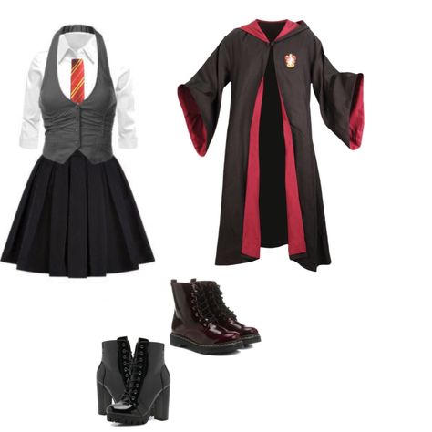 Female Hogwarts Uniform, Hogwarts Uniform Gryffindor Female, Hogwarts Clothes Gryffindor, Harry Potter Clothes Gryffindor, Hogwart Uniform, Gryffindor Outfit Uniform, Griffindor Outfits Uniform, Gryffindor Uniform Female, Harry Potter Uniform Gryffindor