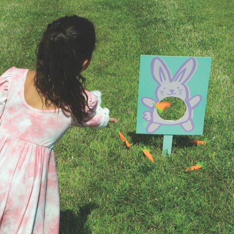 Bunny Birthday Games, Easter Activities For Kids Outdoor, Easter Carnival Games, Easter Outdoor Activities, Easter Games For Families, Easter Party Kids, Easter Outdoor Games, Kids Easter Egg Hunt, Easter Egg Hunt Games