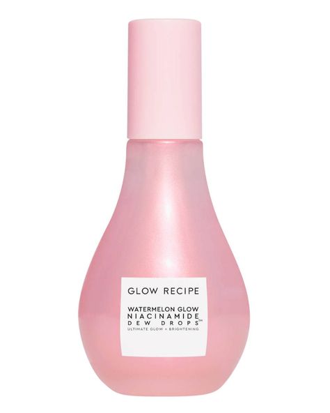 Watermelon Glow Niacinamide Dew Drops, Niacinamide Dew Drops, Glow Recipe Watermelon, Watermelon Glow, Glow Recipe, Moringa Oil, Liquid Highlighter, Dew Drops, Hydrating Serum