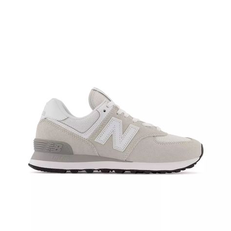 New Balance 574 "Nimbus Cloud/White" Women's Shoe - Hibbett | City Gear New Balance 574 Nimbus Cloud, Shoes That Go With Everything, Cute Shoes Sneakers, Trendy Shoes For Women, New Balance Shoe, Shoe Aesthetic, Nb Shoes, Current Wishlist, Nimbus Cloud