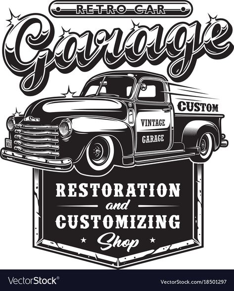 Logos, Garage Logo Design, Custom Garage Signs, Garage Logo, Cnc Designs, Car Logo Design, Motorcycle Vintage, Garage Repair, Car Signs