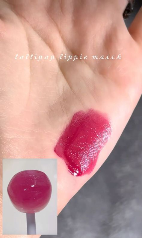 tiktokchichi.lvylippietrendkbeautycbeautylollipopliplipglossliptintignawickedlip swatchswatchedhandmatch Lollipop Lips, Eyeshadow Styles, Eyeliner Techniques, Embrace Natural Beauty, Makeup Brushes Guide, Flawless Makeup Application, Mascara Tips, Lip Swatches, Makeup Game