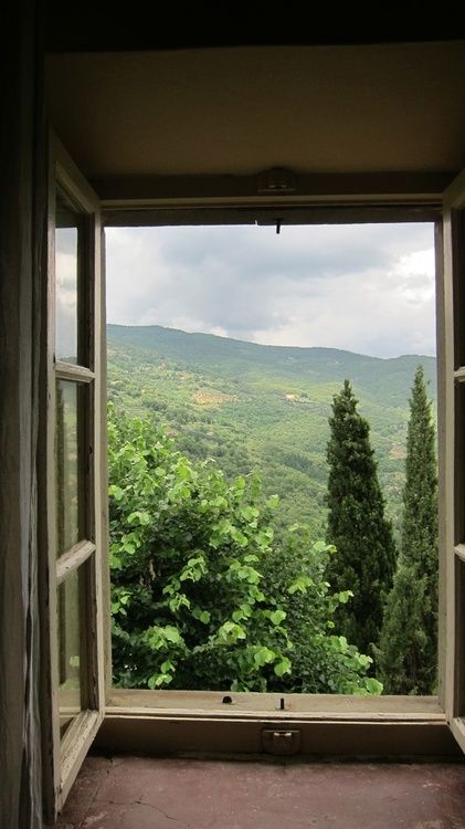 Through the window I see..... Under The Tuscan Sun, Looking Out The Window, Beautiful Windows, Window View, Open Window, Through The Window, Through The Looking Glass, Jolie Photo, Pretty Places