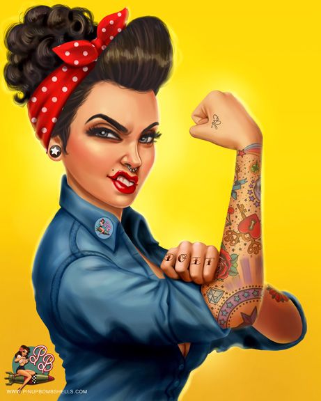 Rosie the Riveter by PinupBombshells on deviantART Pin Up, Rosie The Riveter