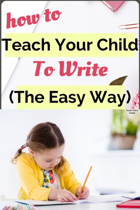 Girl writing with pencil Teach Preschooler To Write Name, How To Teach Kids To Write Letters, How To Teach Writing Preschool, Teach Toddler To Write, How To Teach Kids To Write Their Name, Pre K Writing Activities, Teach Writing Preschool, Toddler Writing Practice, How To Teach Writing In Kindergarten