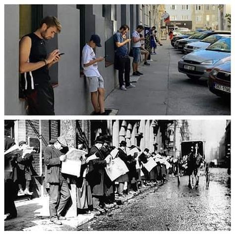 Digitale Transformation  #smartphone #newspaper #wheeloftime Humour, Media Consumption, Media