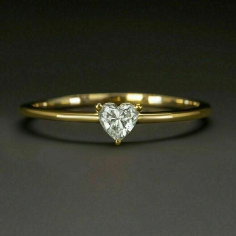 Heart Shape Moissanite Ring Heart Diamond Engagement Ring, Heart Cut Engagement Ring, Cute Promise Rings, Heart Shaped Engagement Rings, Heart Shaped Diamond Ring, Heart Engagement, Heart Engagement Rings, Solitaire Diamond Ring, Gold Promise Rings