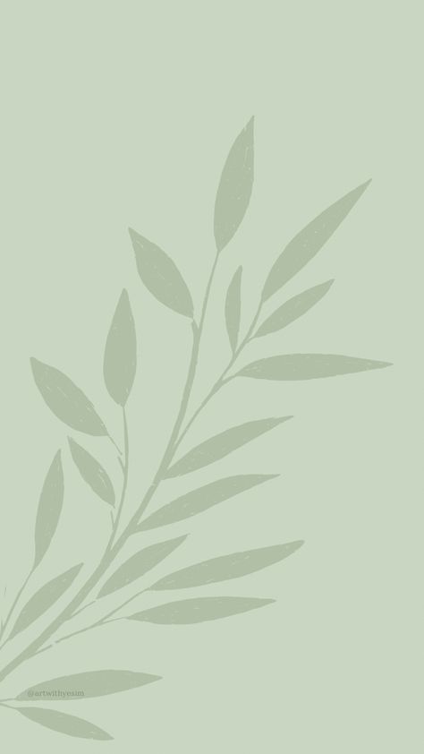 Neutral Green Phone Wallpaper, House Plants Aesthetic Minimalist, Plant Minimalist Wallpaper, Minimalist Wallpaper Sage Green, Sage Green Esthetics Background, Green Aesthetic Minimalist Wallpaper, Sage Flower Wallpaper, Sage Green Background Wallpapers, Green Leaf Aesthetic Wallpaper