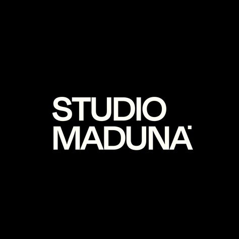 Logo design for Studio Maduna - a branding and design studio. Logos, Branding Company Logo, Design Studio Identity, Brand Agency Logo, Creative Studio Logo Design, Graphic Design Studio Branding, Music Studio Branding, Design Studio Brand Identity, Photography Studio Branding