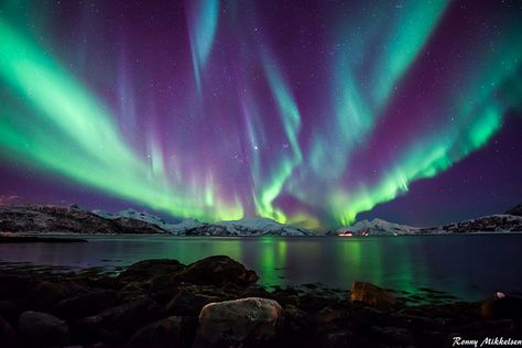 Northern Light Skulsfjord Tromsø | Flickr - Photo Sharing! Northern Lights Wallpaper, Wallpaper Horizontal, Aesthetic Airport, Photography Degree, Northern Lights Photography, Aurora Sky, Northen Lights, Northern Lights (aurora Borealis), City Light