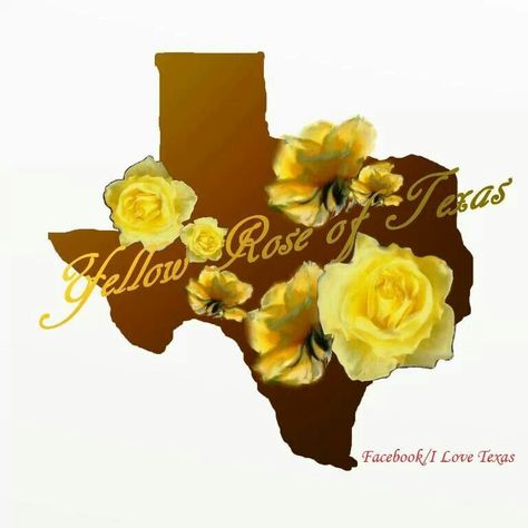 Yellow rose of Texas Texas Symbols, Texas Quotes, Yellow Rose Of Texas, Texas Tattoos, Texas Decor, Rose Clipart, Singing Karaoke, Texas Forever, Texas Gifts