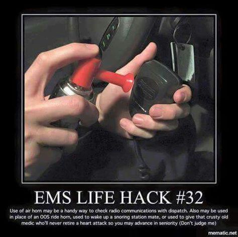 EMS Dispatch life hack Ems Memes Humor, Ems Humor Paramedics, Ems Humor Emt, Emt Life, Emt Humor, Paramedic Humor, Ems Humor, Firefighter Humor, Emt Paramedic