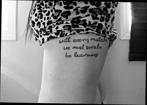 With every mistake we must surely be learning Bodypainting, Tatoo Quotes, Song Lyric Tattoos, Beatles Tattoos, Short Quote Tattoos, Script Tattoos, Tattoo Quotes For Men, Quote Tattoos Girls, Lyrics Tattoo