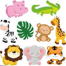 Amazon.com: 27 Pieces Jungle Themed Party Decorations, Jungle Animals Cutouts Animals Theme Party Signs Paper Cutouts for Theme Party Birthday Party Baby Shower : Toys & Games Animals Decoration Party, Jungle Themed Party, Jungle Theme Cakes, Animal Party Decorations, Jungle Theme Birthday Party, Jungle Animals Party, Animal Themed Birthday Party, Themed Party Decorations, Farm Animals Birthday Party