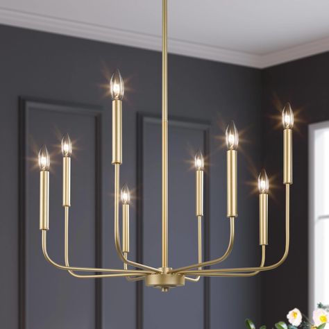 Brass Dining Room Chandelier, Chandelier French Country, Country Pendant Lighting, Chandelier French, Country Candle, Modern Lighting Chandeliers, Modern French Country, Island Chandelier, Gold Candle Sticks