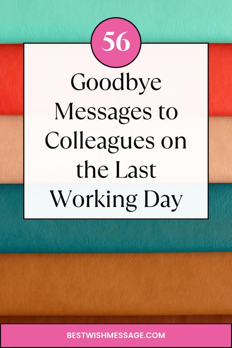 It's never easy saying goodbye, especially to amazing colleagues! Share your appreciation with these heartfelt messages on their last working day. #FarewellToColleagues #GoodbyeWishes #OfficeFarewell #FinalDayAtWork 💌 Things To Say To A Coworker Leaving, Signing Off Quotes Work, Last Day Work Quotes, Quote For Coworker Leaving, Quotes For Coworkers Leaving, Coworkers Leaving Quotes, Last Working Day Office Message, Thank You Card For Boss When Leaving, Best Wishes For Colleague Leaving