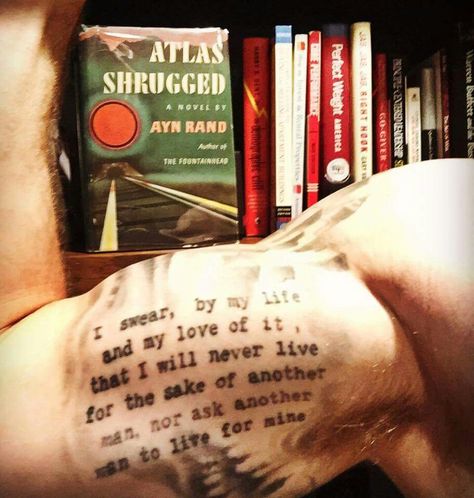 Ayn Rand Tattoo Quotes, Tattoos, Spirituality, Ayn Rand Tattoo, Anthem Ayn Rand, Ayn Rand, I Tattoo