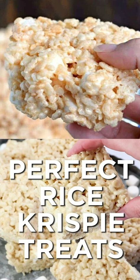 Rice Krispie Treats Recipe, Rice Crispy Treats Recipe, Shugary Sweets, Krispie Treats Recipe, Rice Krispy Treats Recipe, Rice Krispies Treats, Perfect Rice, Rice Recipes For Dinner, Krispies Treats