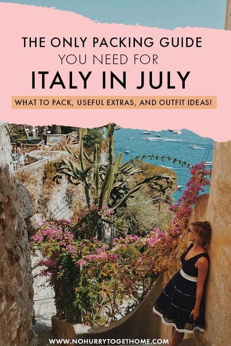 Italy Summer Holiday Outfits, Clothes Italy Summer, Italy Looks Summer, Italy 2023 Outfits, Packing Summer Europe, 10 Days In Italy Outfit, Nail Color For Italy Trip, What To Pack For Sicily, Summer Outfits Travel Europe