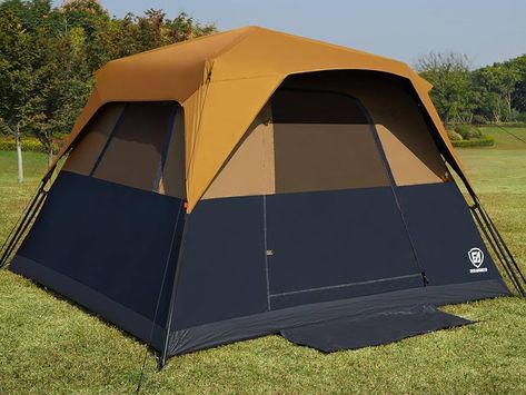 Amazon.com : EVER ADVANCED 6 Person Camping Tent, Blackout Tent for Camping Instant Cabin Tents for Family with Rainfly, 60s Easy Setup, Water-Resistant : Sports & Outdoors Outdoor Games, Tent For Camping, Shelter Tent, Hiking Tent, Cabin Tent, Camping Tent, Cycling Workout, Outdoor Recreation, Camping & Hiking