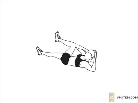 Bicycle crunches exercise guide with instructions, demonstration, calories burned and muscles worked. Learn proper form, discover all health benefits and choose a workout. https://www.spotebi.com/exercise-guide/bicycle-crunches/ Crunches Exercise, Best Hamstring Exercises, Oblique Workout, Bicycle Workout, Calories Burned, Crunches Workout, Bicycle Crunches, Abs Training, Hip Workout