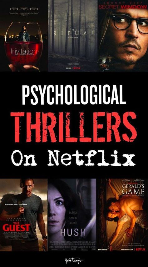 Top Netflix Movies, Best Psychological Thriller Movies, Psychological Movies, Thrillers Movies, Good Documentaries To Watch, Psychological Thriller Movies, Scary Movies To Watch, Suspense Movies, Netflix Shows To Watch