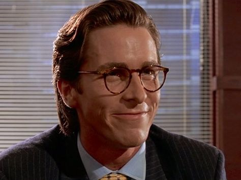 Bateman's glasses Horn Rimmed Glasses, American Pyscho, Patrick Bateman, Reality Shows, Book Talk, Men Eyeglasses, Newsies, Beauty Shots, Child Actors