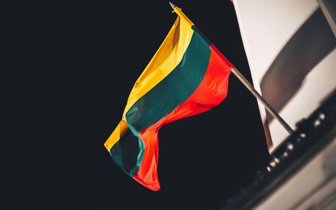 Download wallpapers Flag of Lithuania, flagpole, Lithuanian flag, fabric flag, Lithuania, Europe Lithuania Wallpaper, Lithuania Basketball, Lithuanian Flag, Lithuania Flag, Lithuania Travel, Fabric Flag, New Zealand North, Love Heart Images, Hetalia Characters