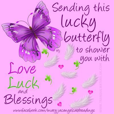 Sending you this lucky butterfly to shower you with Love, Love and Blessings hello friend comment good morning good day blessings greeting beautiful day Tumblr, True Friends, Good Luck Wishes, Butterfly Quotes, Luck Quotes, Good Luck Quotes, Lucky Horseshoe, Morning Inspirational Quotes, Wishes Images