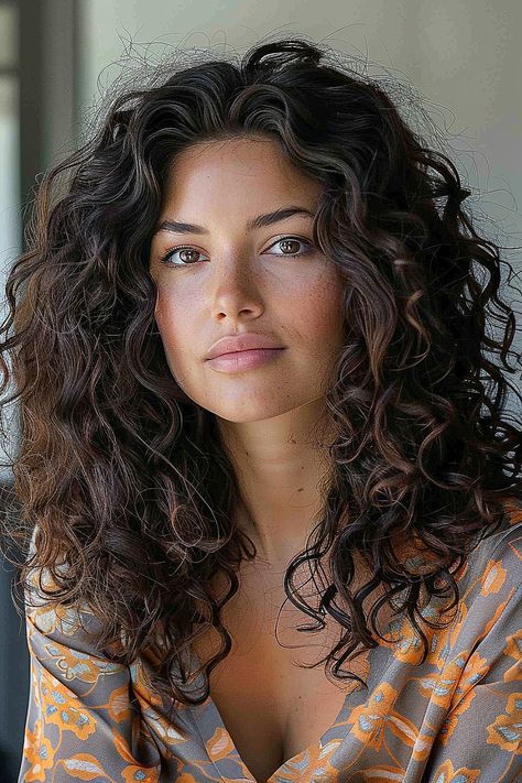 The Best Medium-Length Haircuts of 2024 Voluminous Haircut Medium, Hair Shoulder Length Styles, Body Wave Perm Before And After, Medium Length Naturally Curly Hair, Shoulder Length Perm, Curly Hair Butterfly Cut, Curly Mid Length Hair, Curly Hair Cuts Medium Length, Shoulder Length Curly Hair Styles