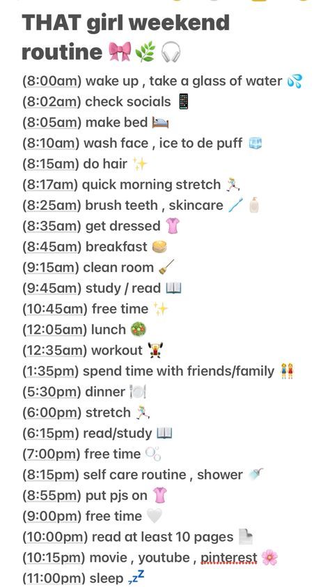 Daily Routine Kids, Weekend Routine, Aesthetic Routine, Morning Routines List, Perfect Routine, School Routine For Teens, Morning Routine School, Daily Routine Planner, Morning Routine Checklist