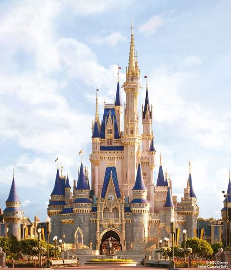 History of Cinderella Castle Makeovers at Magic Kingdom | The Mouselets Disney Dining, Dunia Disney, Disney World Castle, New Cinderella, Foto Disney, Desain Signage, Cinderella Castle, Disney Castle, Beautiful Castles