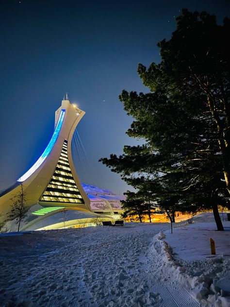 Olympic stadium, Montreal,QC. Montreal, Stadium Aesthetic, Olympic Stadium Montreal, Olympic Stadium, Vision Board