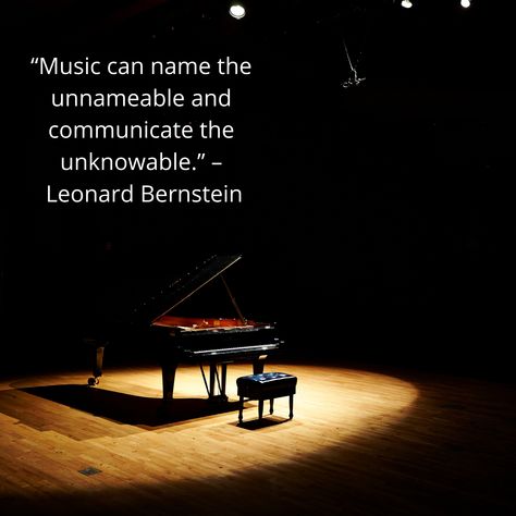 “Music can name the unnameable and communicate the unknowable.” – Leonard Bernstein #quoteoftheday #quotes #inspirational #motivational #musician #musicalcreativity #music #piano #harp #vocal #song #singing Singing Motivation, Musician Motivation, Musician Quotes, Song Singing, Motivational Board, Quotes Inspirational Motivational, Harps Music, Music Quote, Leonard Bernstein