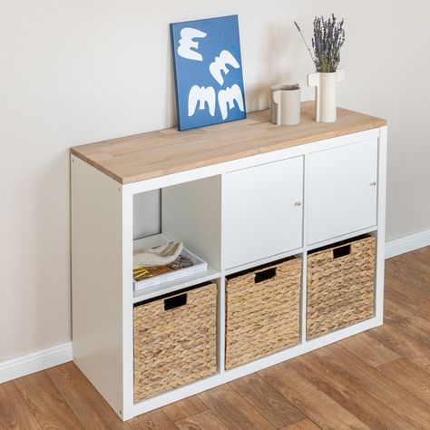 Sideboard, Ikea Hacks, Ikea Regal, Tv Bank, Kallax Regal, White Stain, Scandi Style, Ikea Hack, Stain